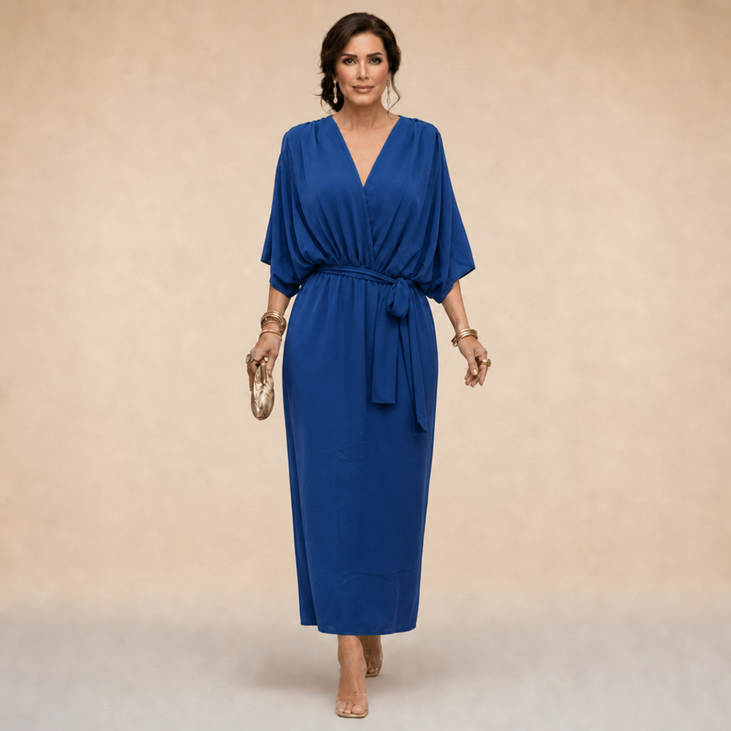 Women's Wrap Dress for Wedding Guest | Tie Waist