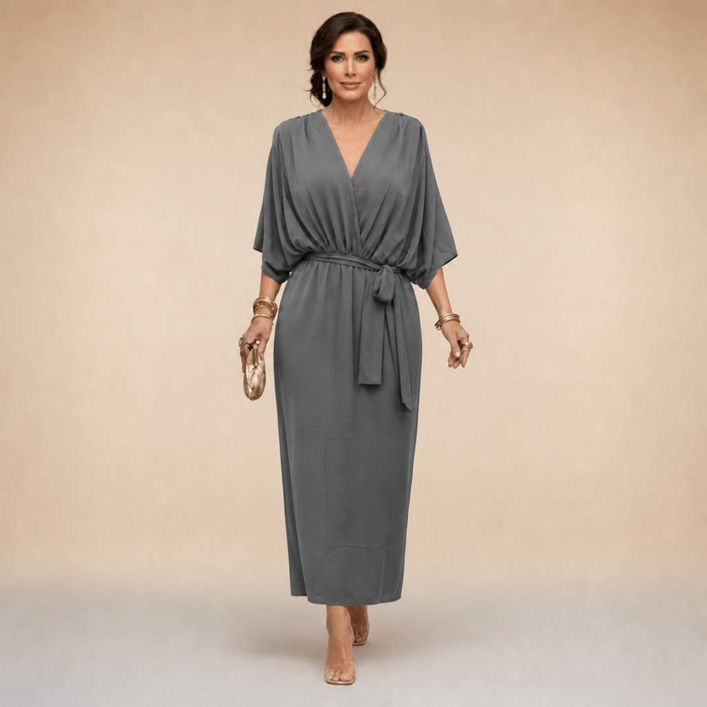 Women's Wrap Dress for Wedding Guest | Tie Waist