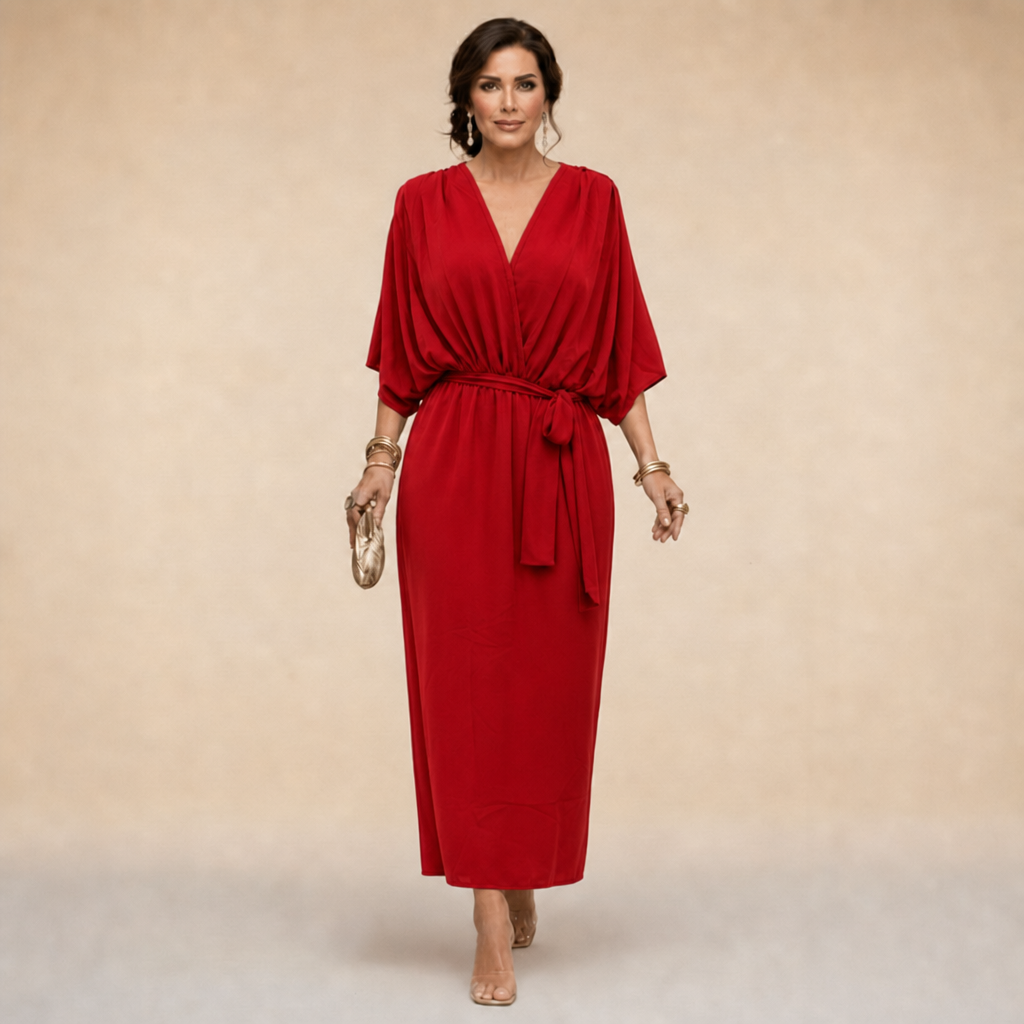 Women's Wrap Dress for Wedding Guest | Tie Waist